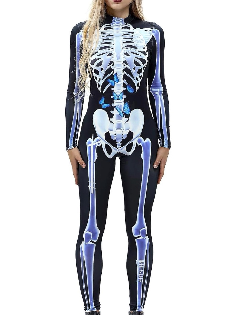 Skeleton Bodycon Full Body Suit